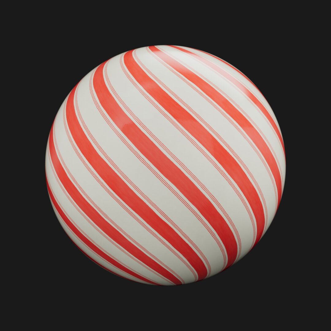 4K Candy Cane 01-C4D Material