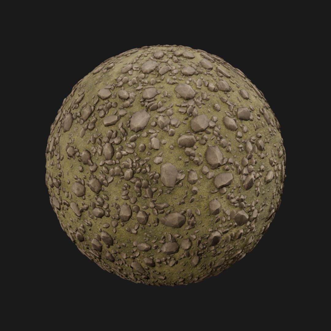 4K Rock Field 02-C4D Material