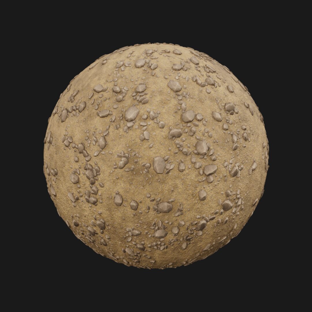 4K Rock Field 03-C4D Material