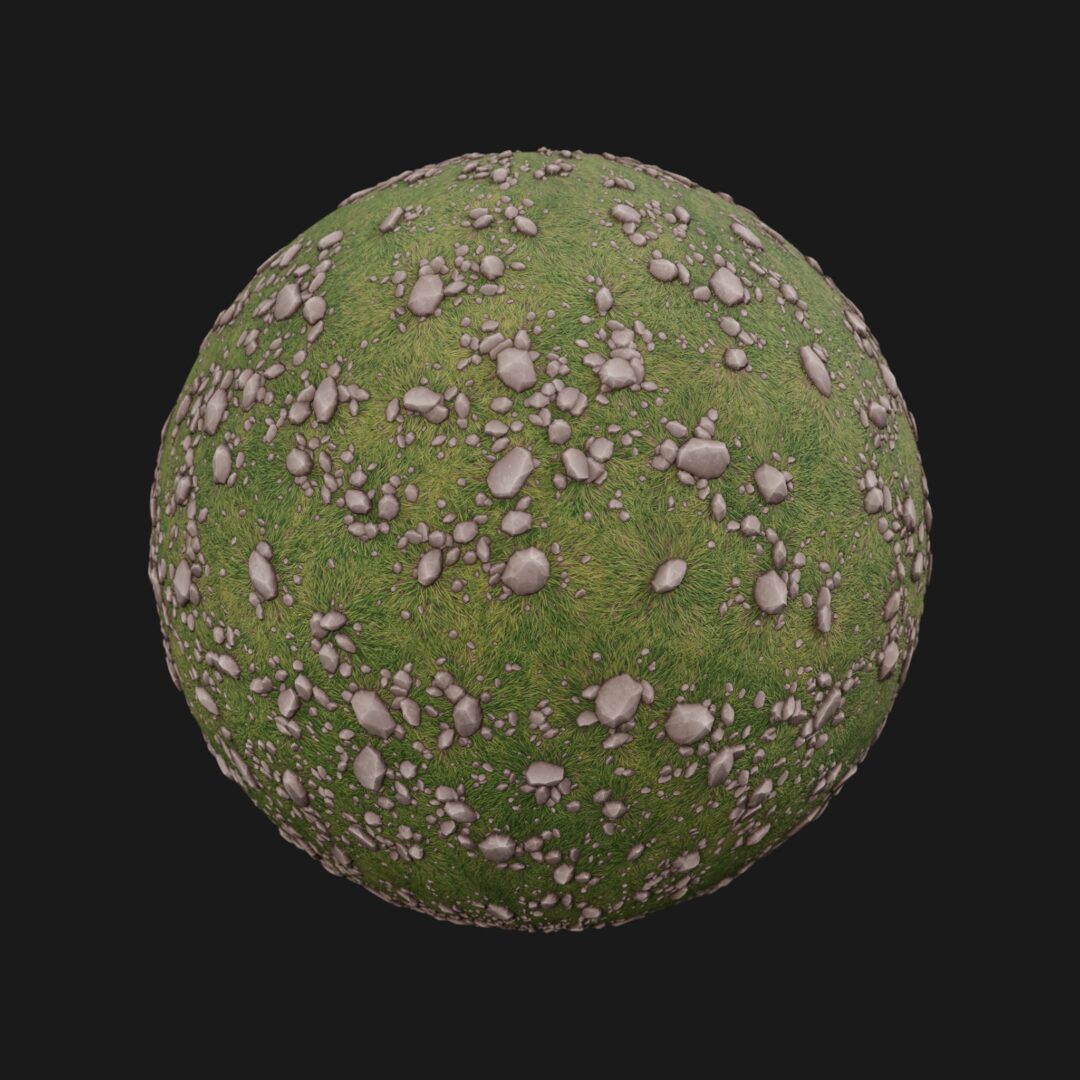 4K Rock Field 05-C4D Material