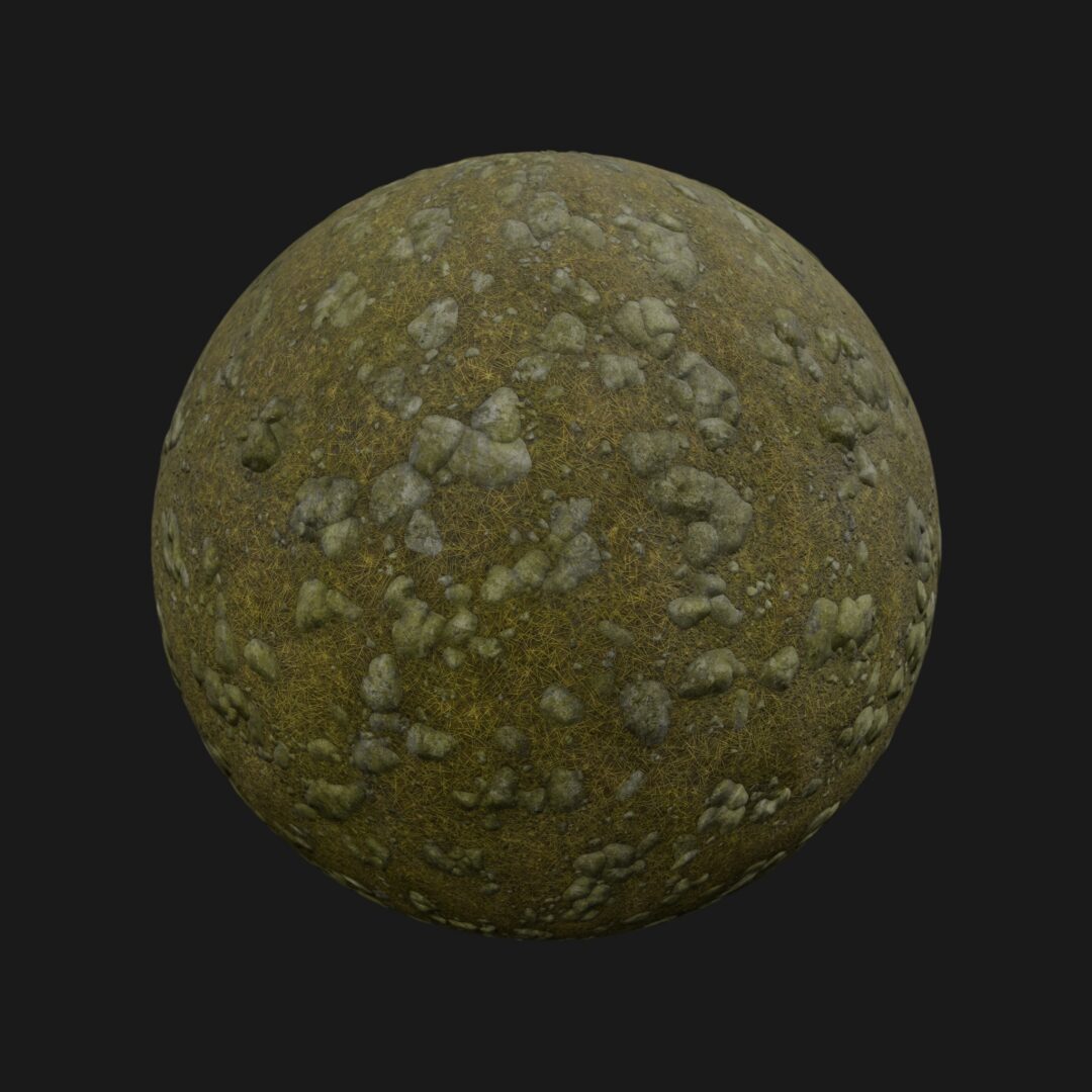 4K Rock Field 06-C4D Material