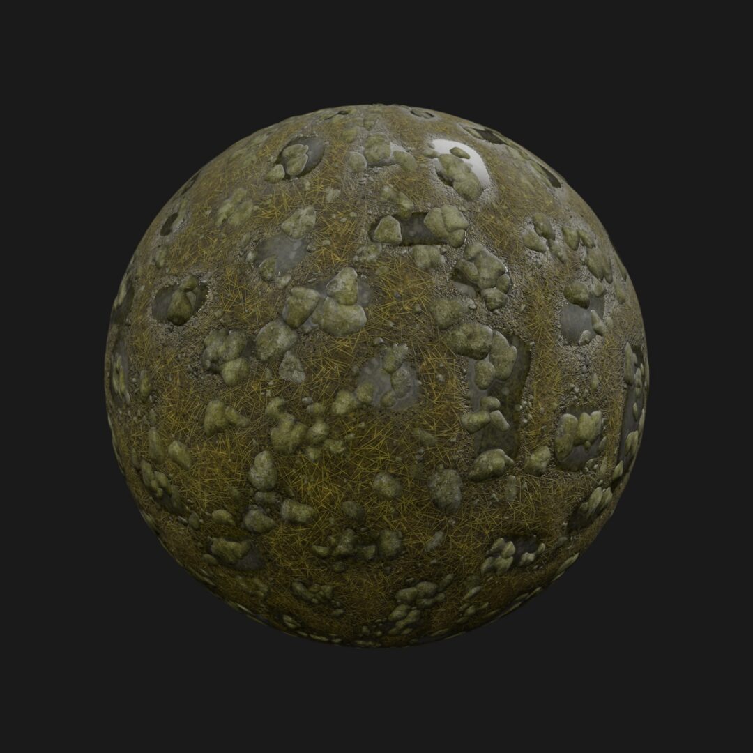 4K Rock Field 07-C4D Material