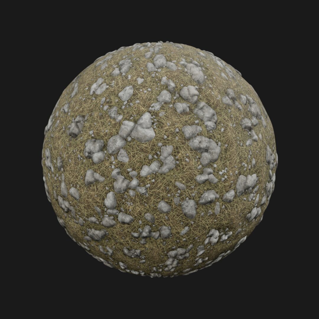 4K Rock Field 08-C4D Material