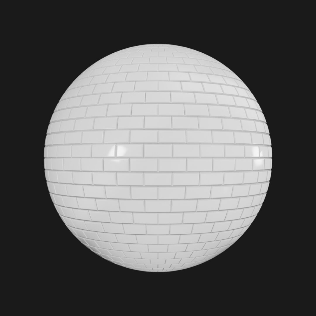 4K Subway Ceramic Tiles 01-Clean-C4D Material