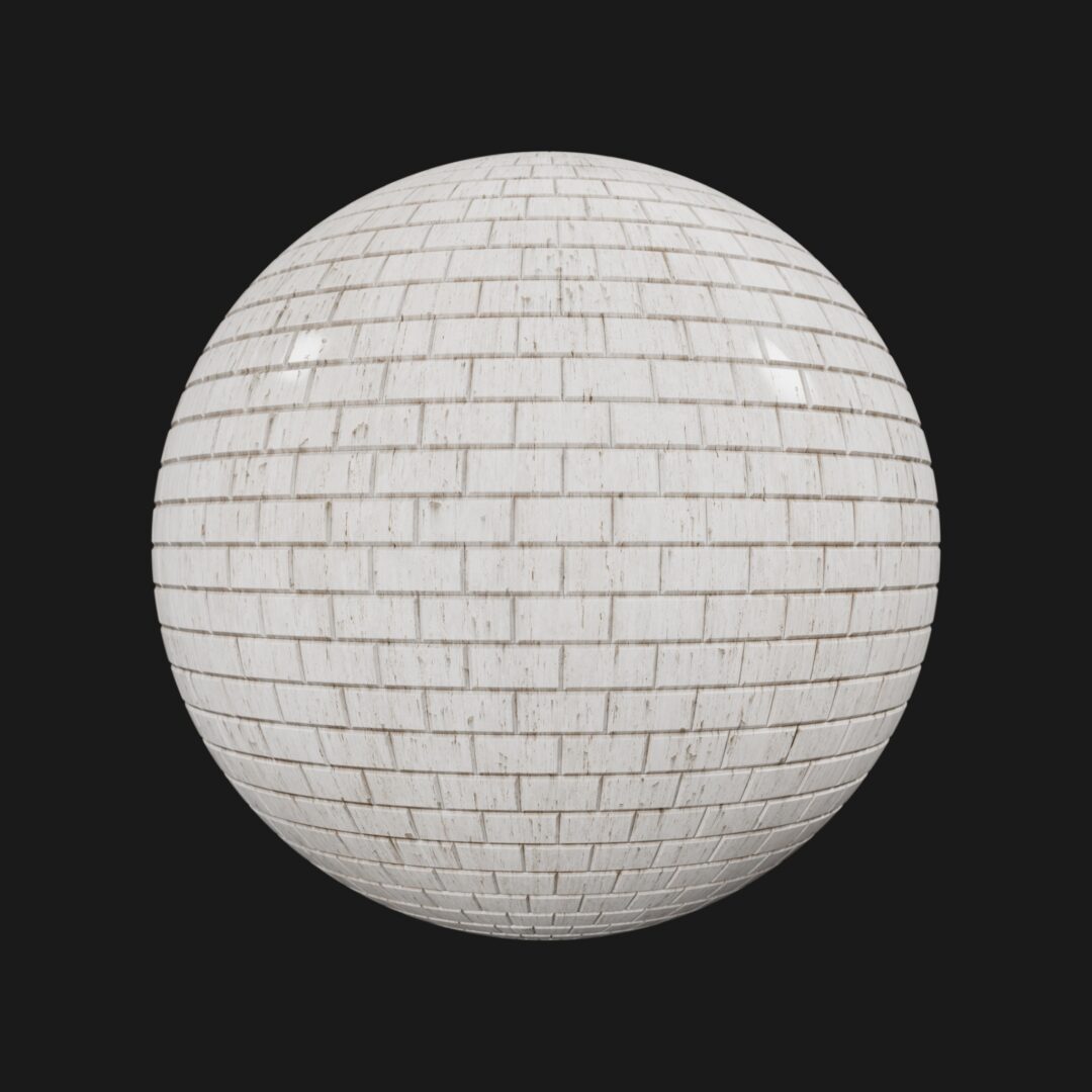 4K Subway Ceramic Tiles 01-Dirty-C4D Material
