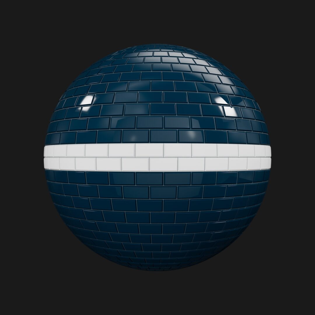 4K Subway Ceramic Tiles 03-Clean-C4D Material