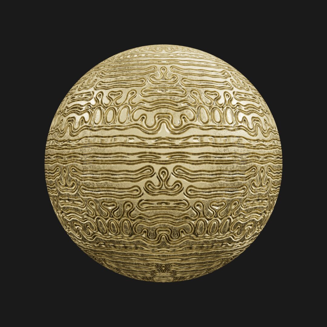4K Temple Metal 01-C4D Material