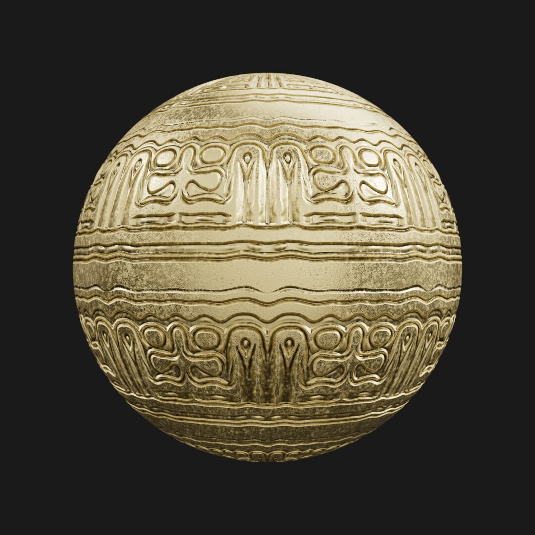 4K Temple Metal 02-C4D Material