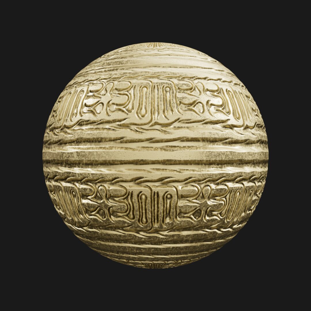 4K Temple Metal 04-C4D Material