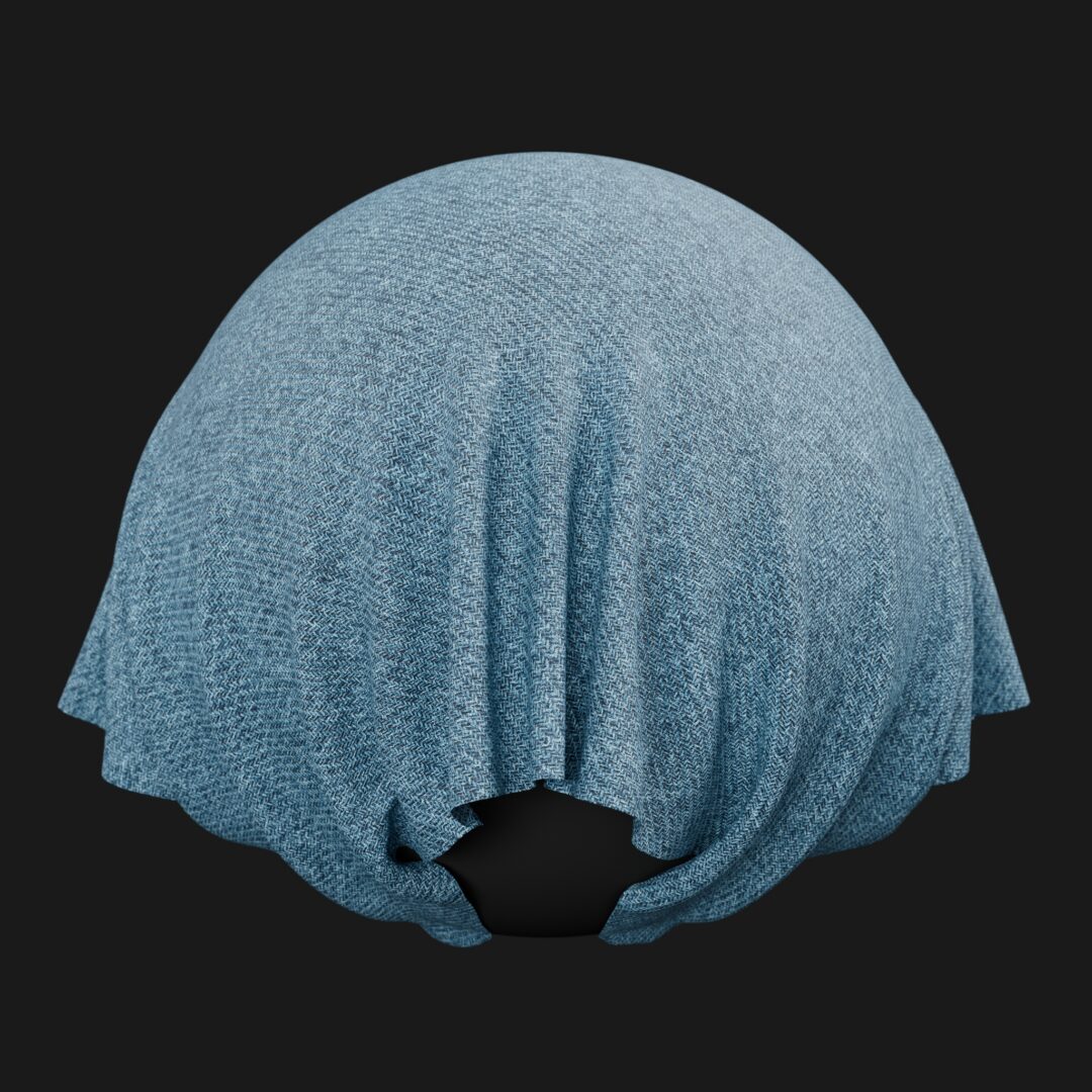 Blue Denim Fabric - C4D Redshift Material
