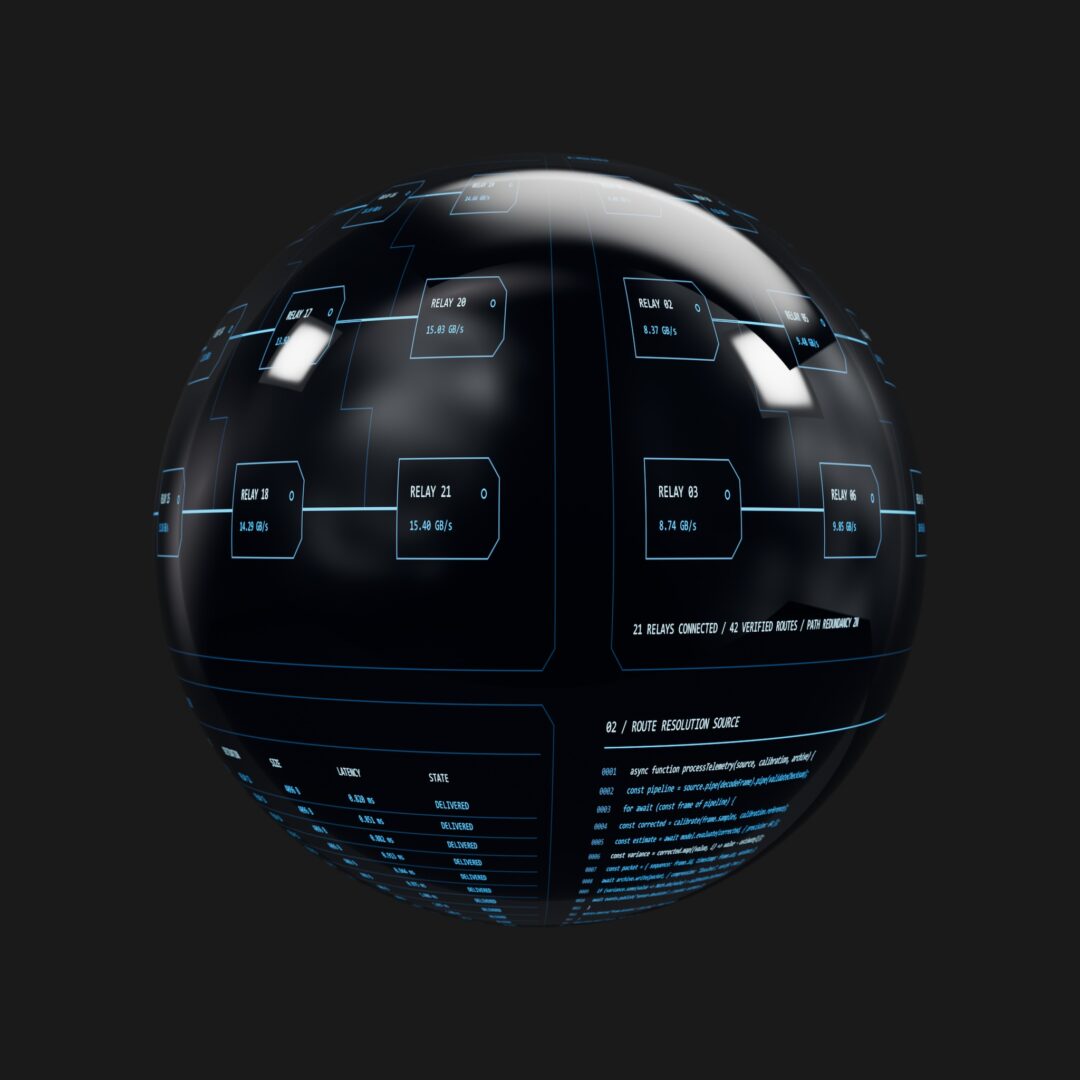 Blue Network Switchboard HUD Emissive - C4D Redshift Material