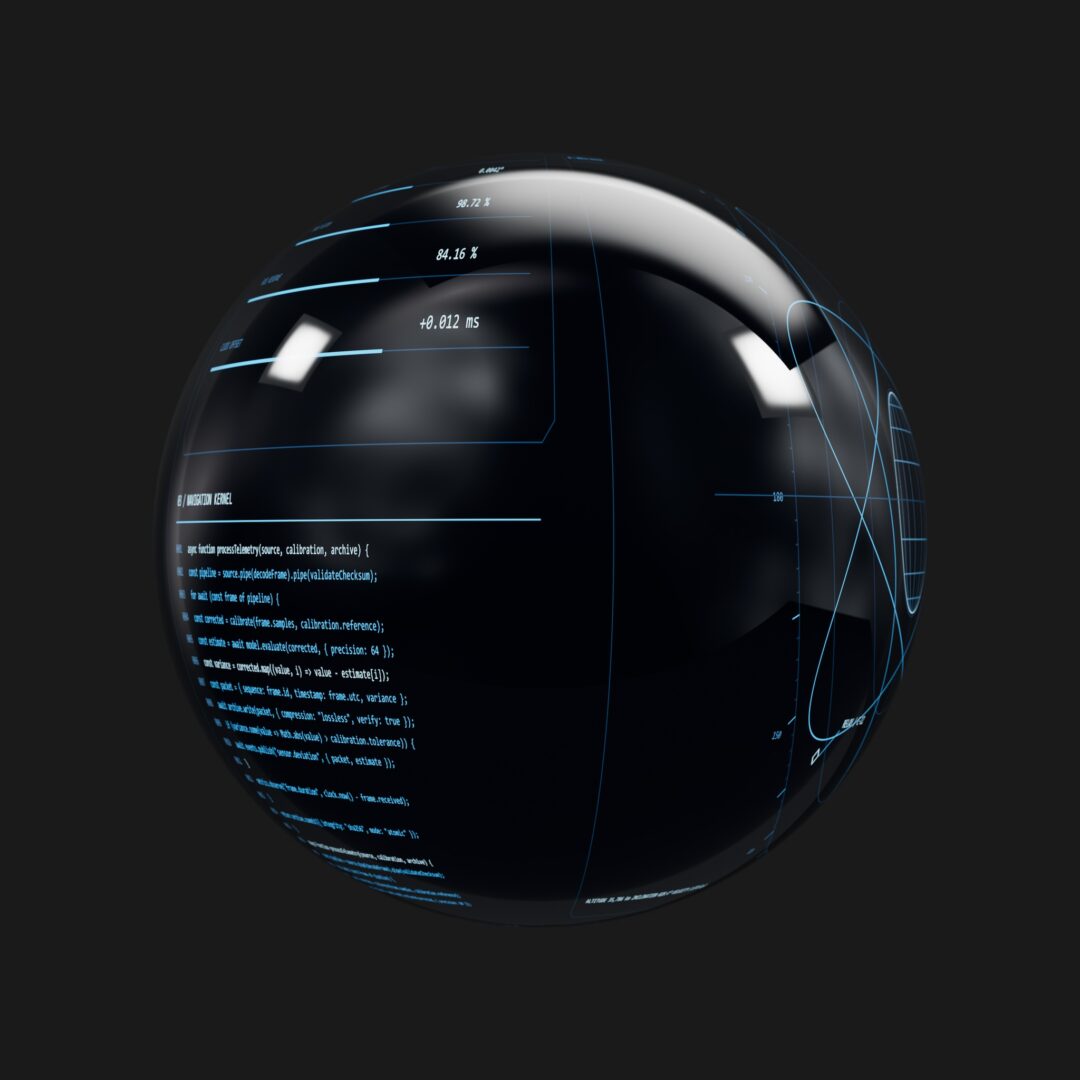 Blue Orbital Navigation HUD Emissive - C4D Redshift Material