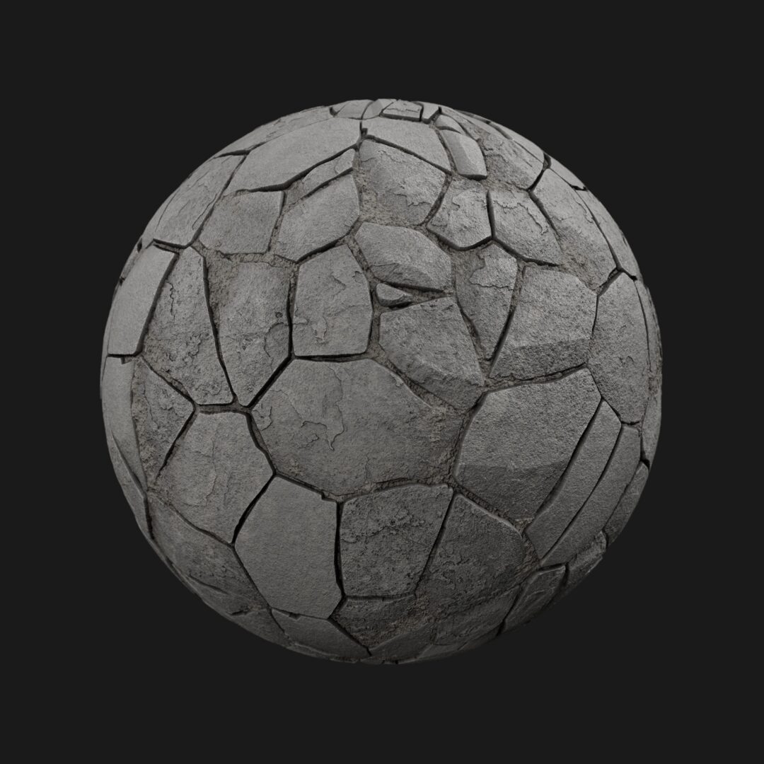 Broken Stone 06 - C4D Redshift Material