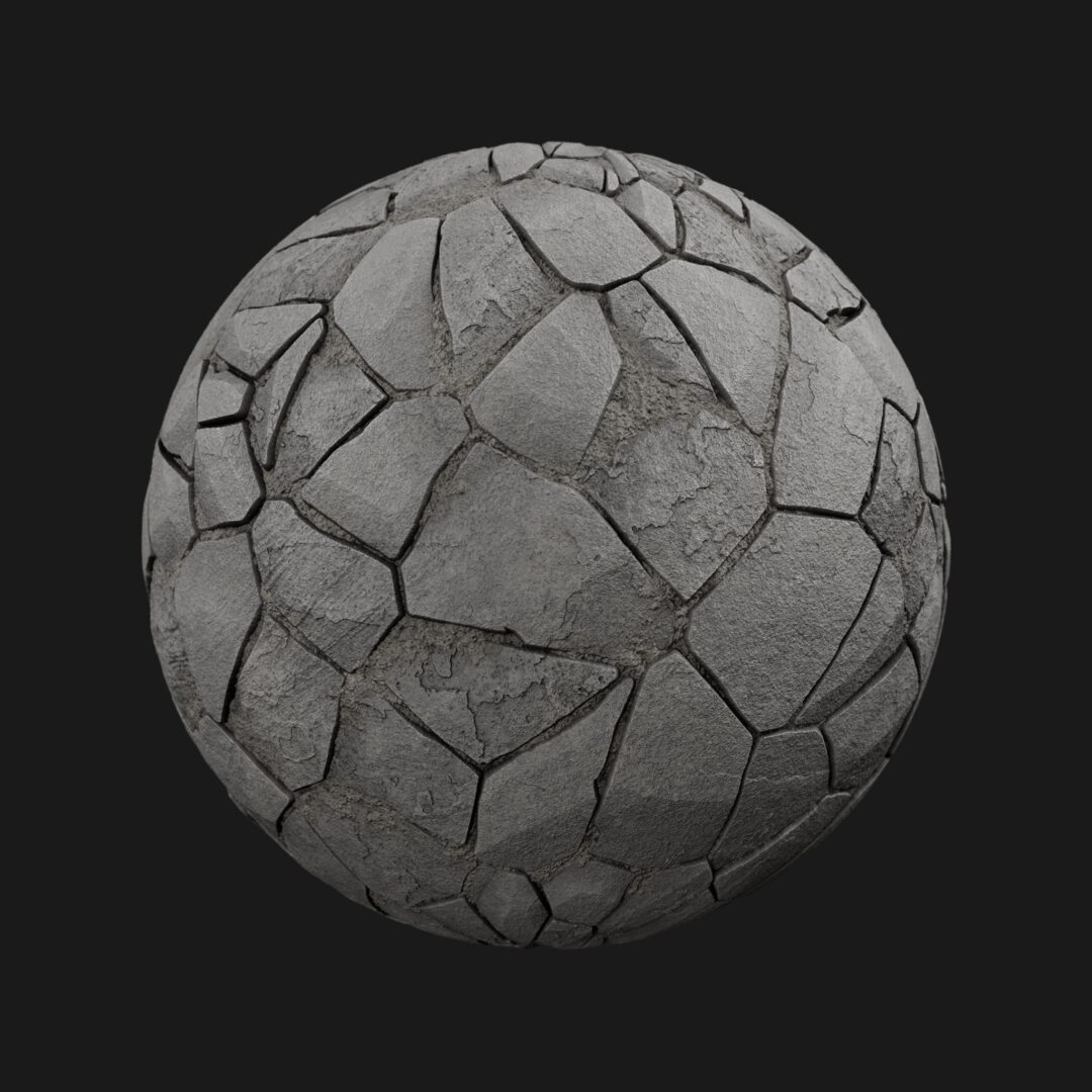 Broken Stone 08 - C4D Redshift Material