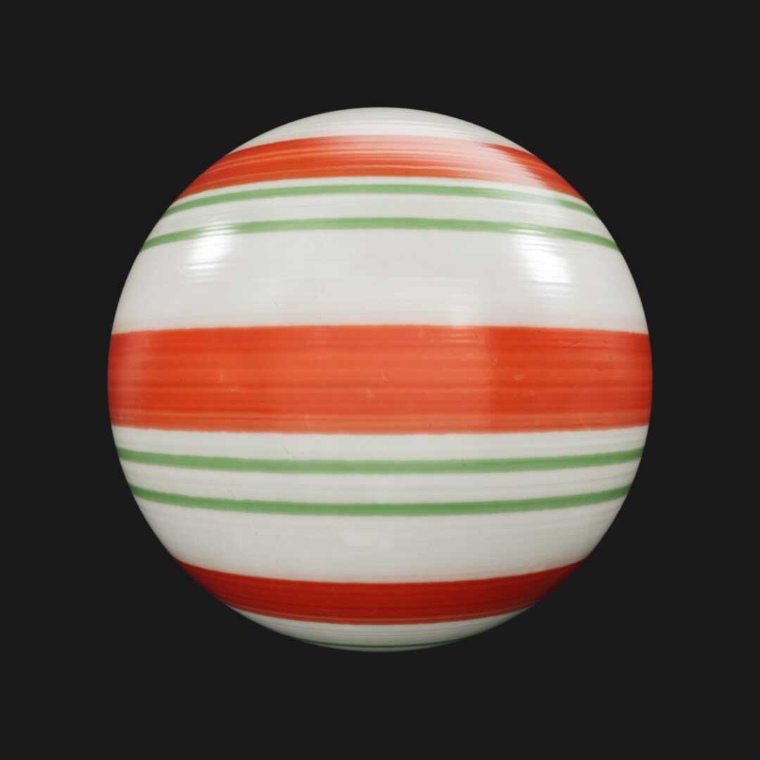 Candy Cane 07 - C4D Redshift Material
