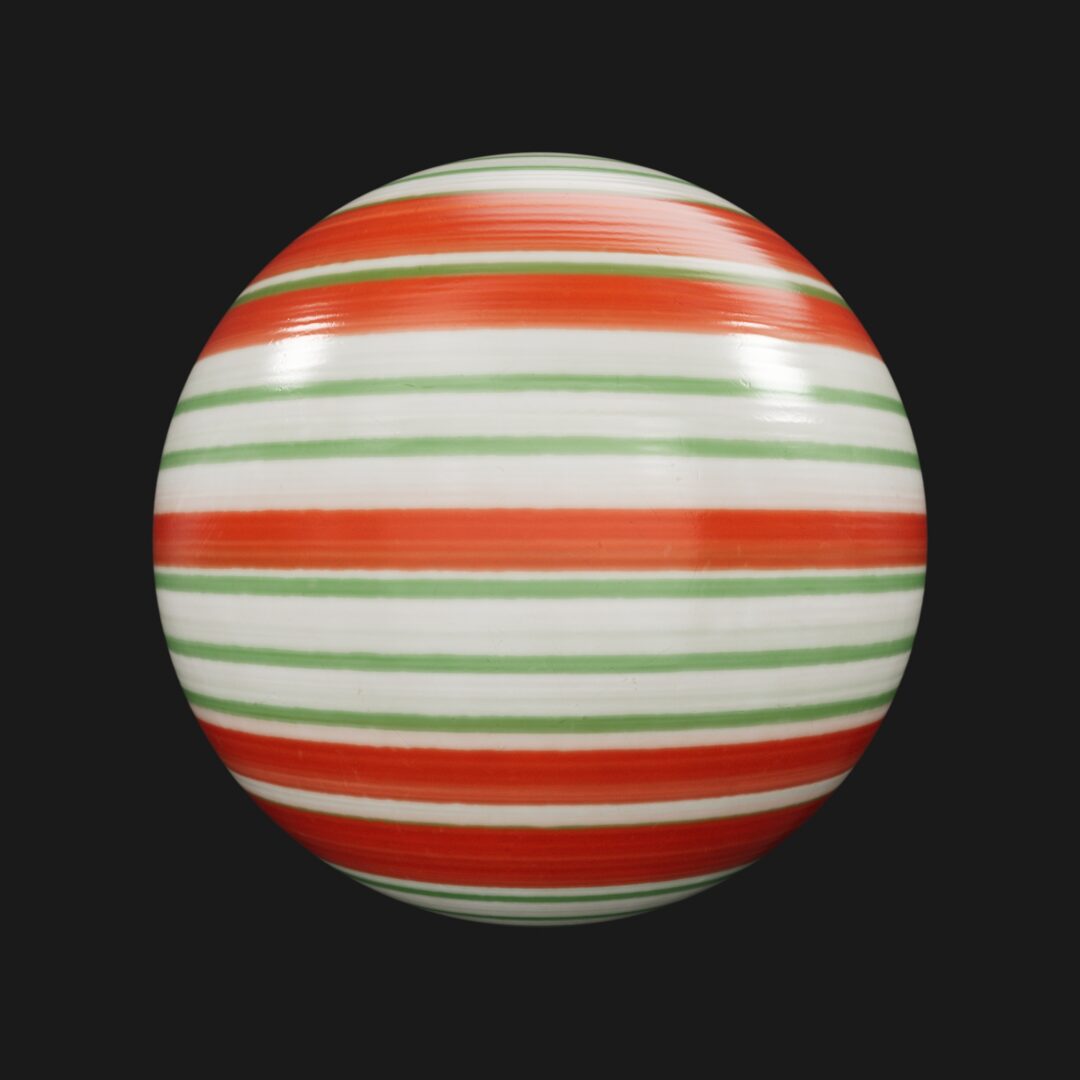 Candy Cane 09 - C4D Redshift Material