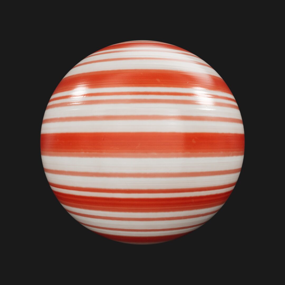Candy Cane 10 - C4D Redshift Material
