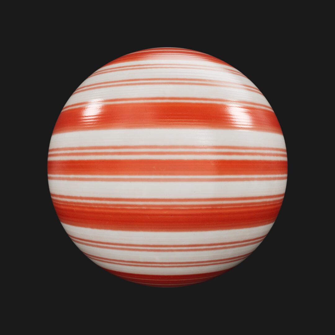 Candy Cane 11 - C4D Redshift Material