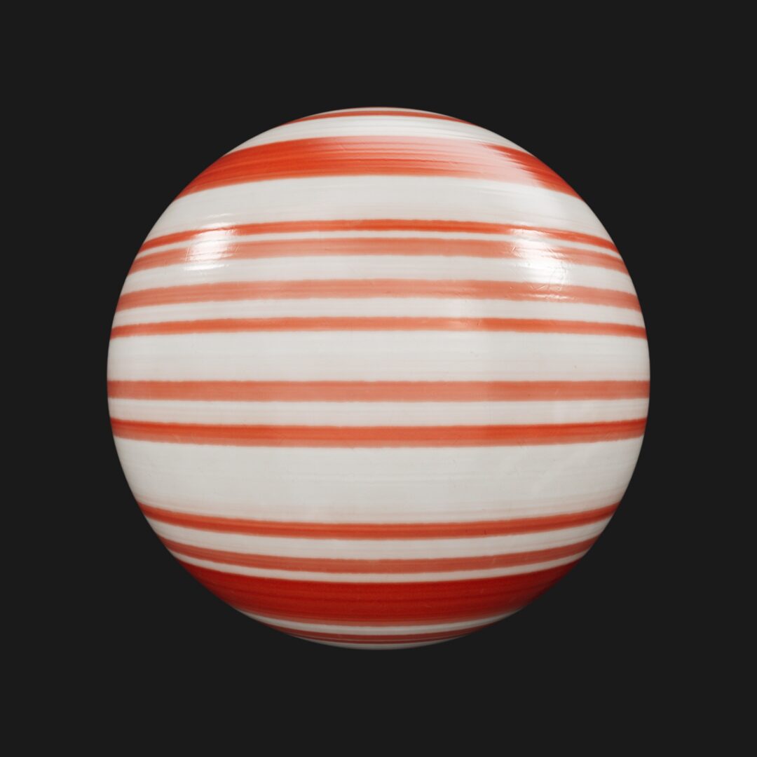 Candy Cane 12 - C4D Redshift Material