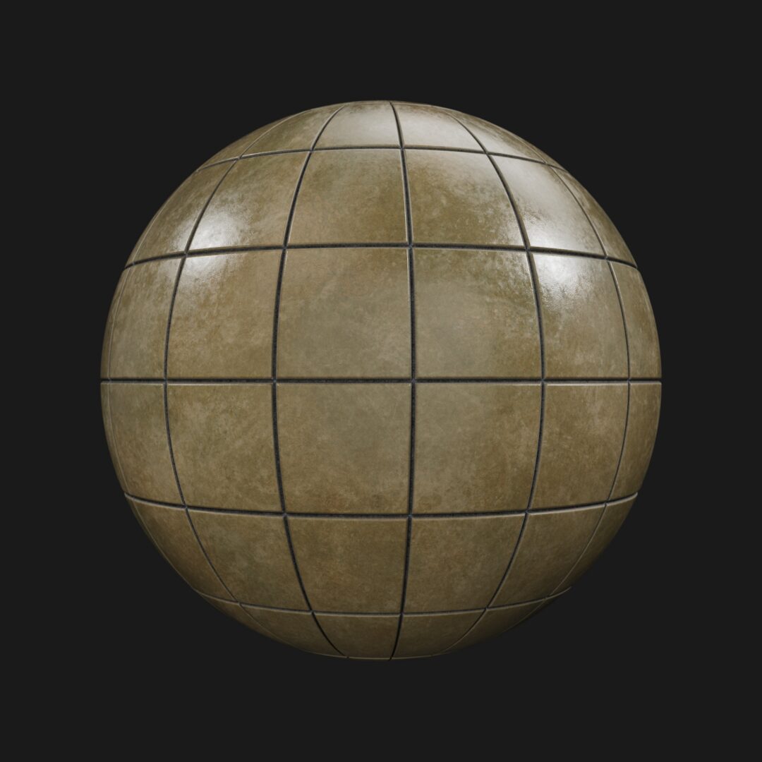 Ceramic Square Tiles 02 - C4D Redshift Material