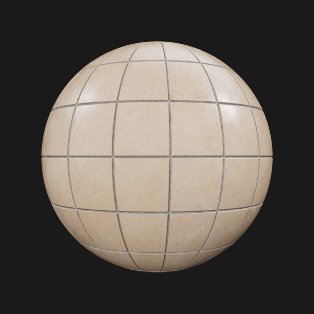 Ceramic Square Tiles 03 - C4D Redshift Material