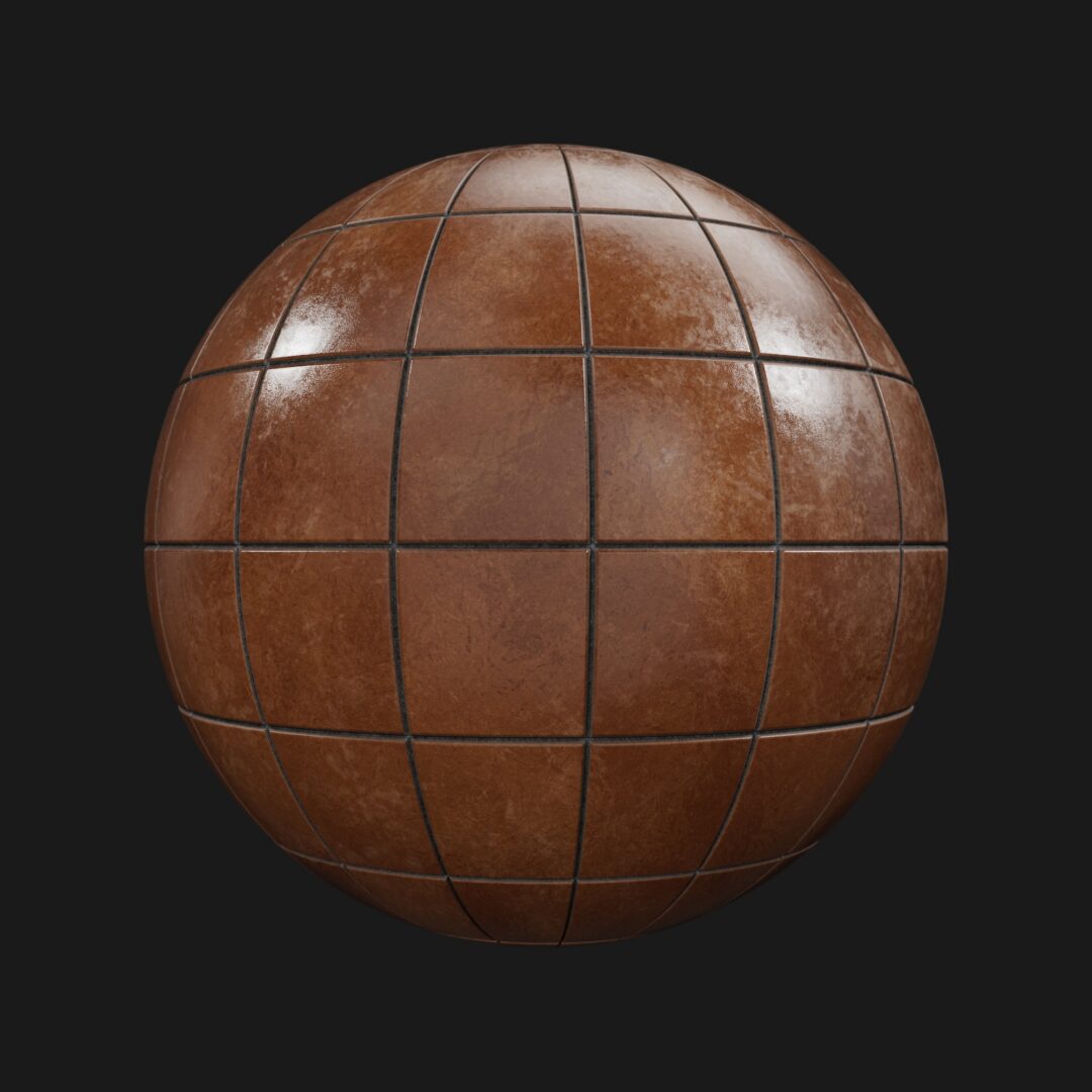 Ceramic Square Tiles 04 - C4D Redshift Material