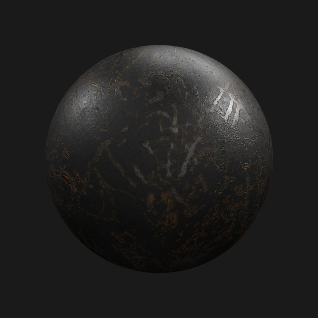 Damage Painted Metal 01 - C4D Redshift Material