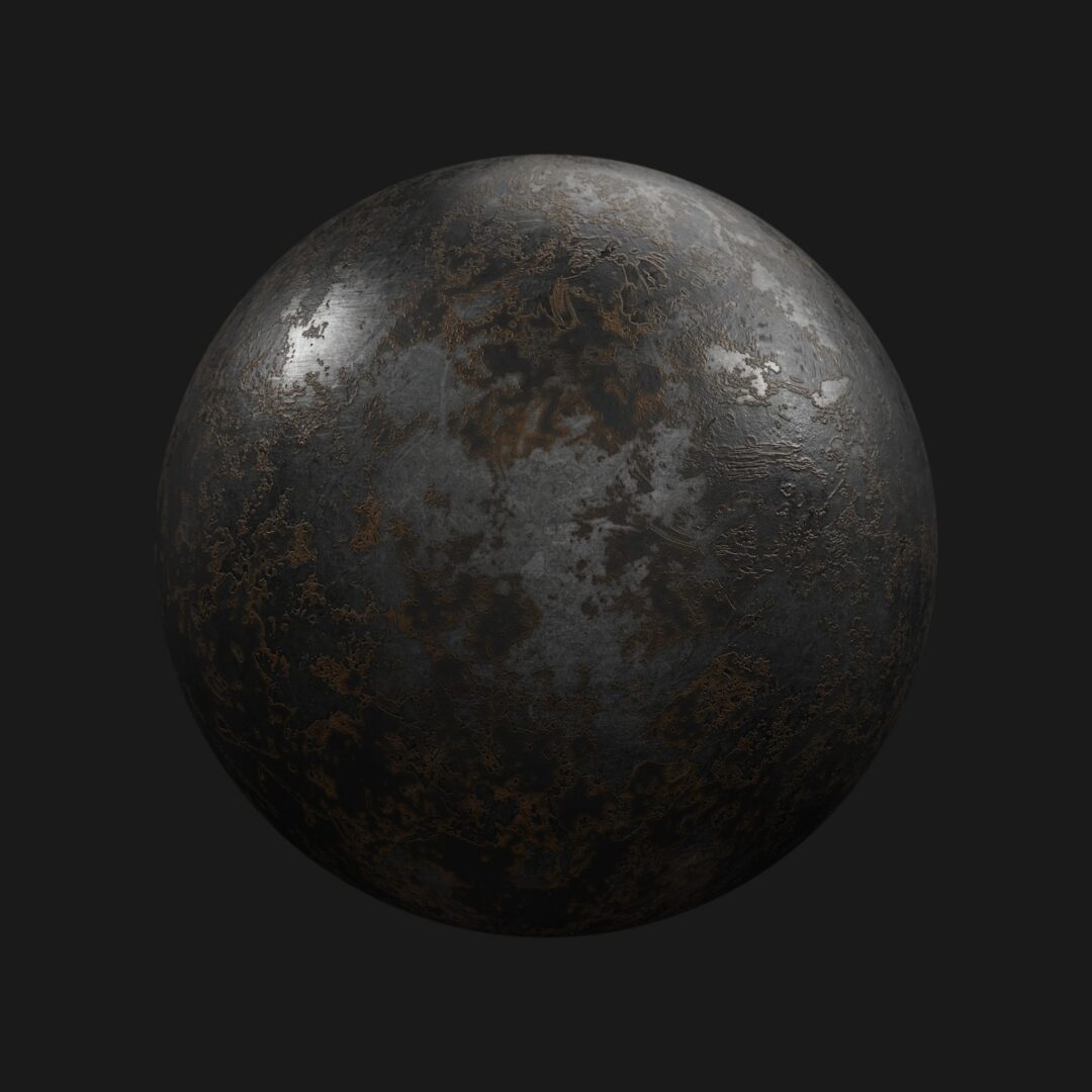Damage Painted Metal 03 - C4D Redshift Material