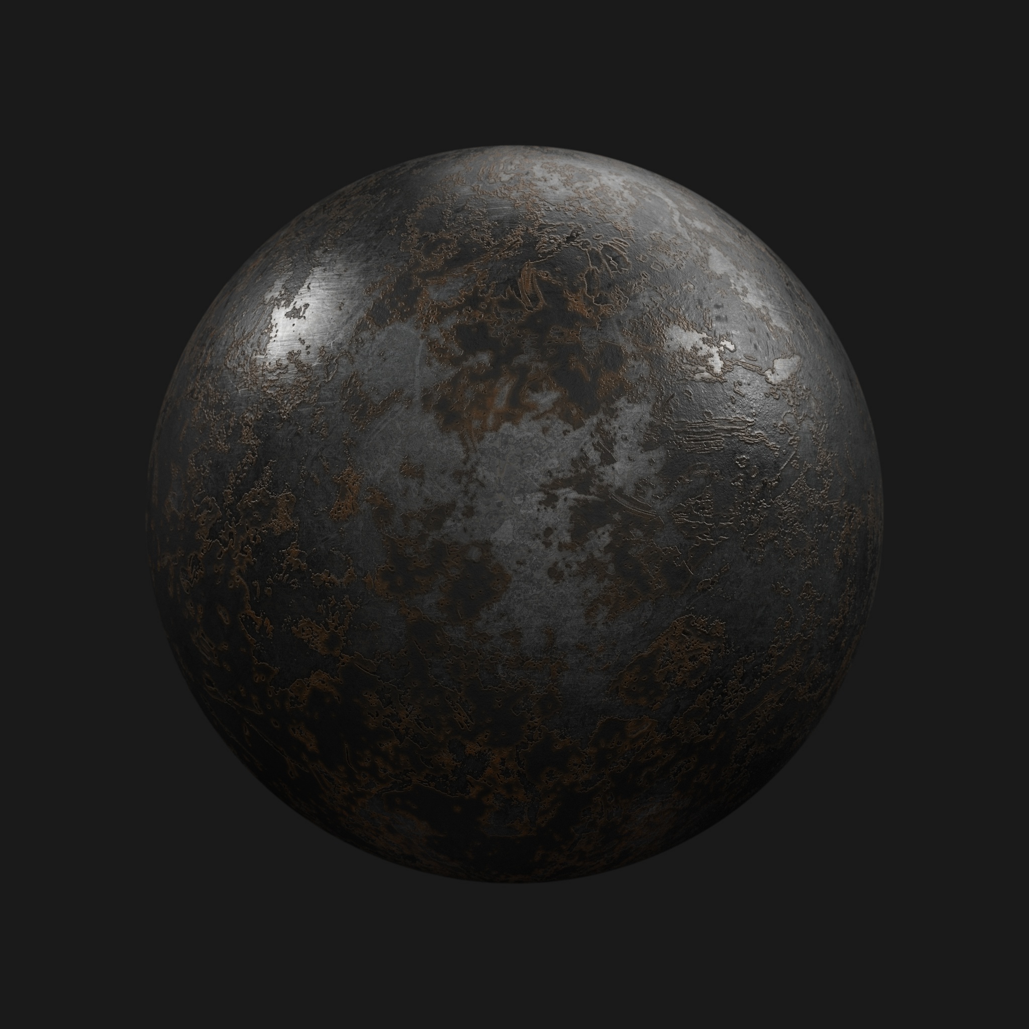 Damage Painted Metal 03 - C4D Redshift Material