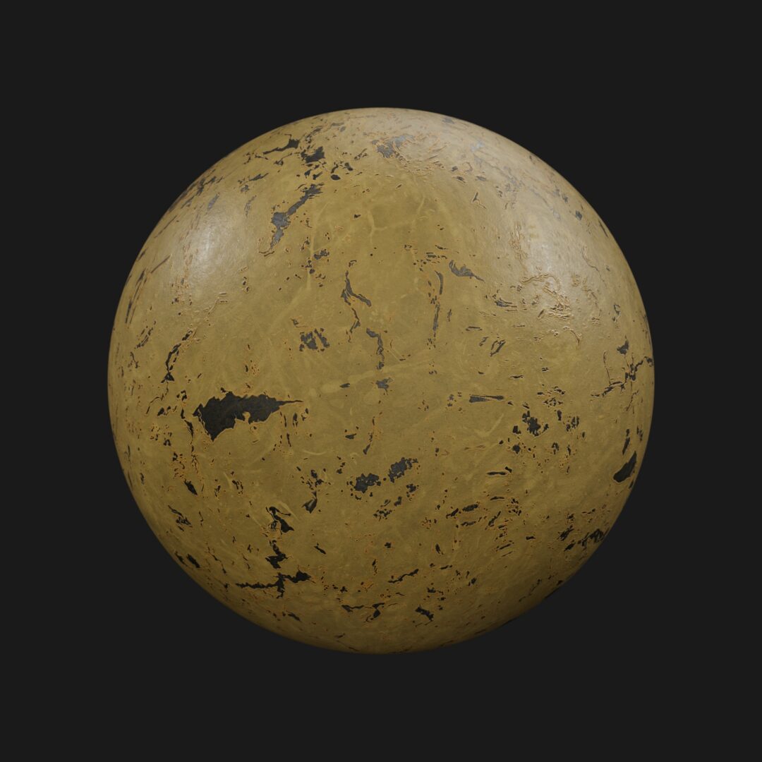 Damage Painted Metal 04 - C4D Redshift Material