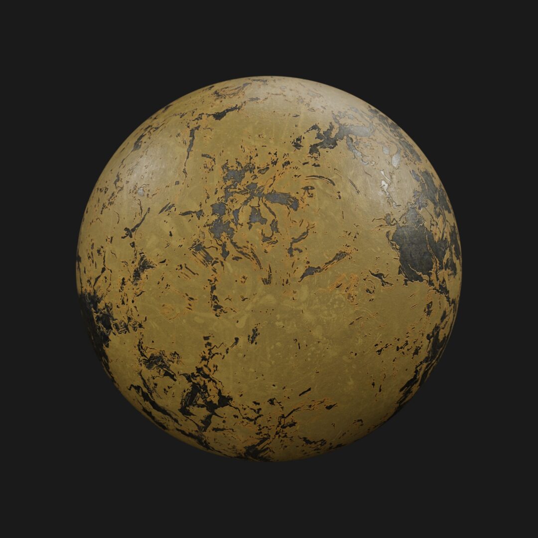 Damage Painted Metal 05 - C4D Redshift Material