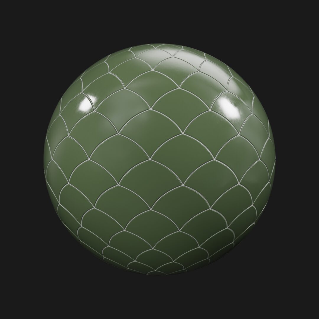 Dragon Scale Tiles 02 - C4D Redshift Material