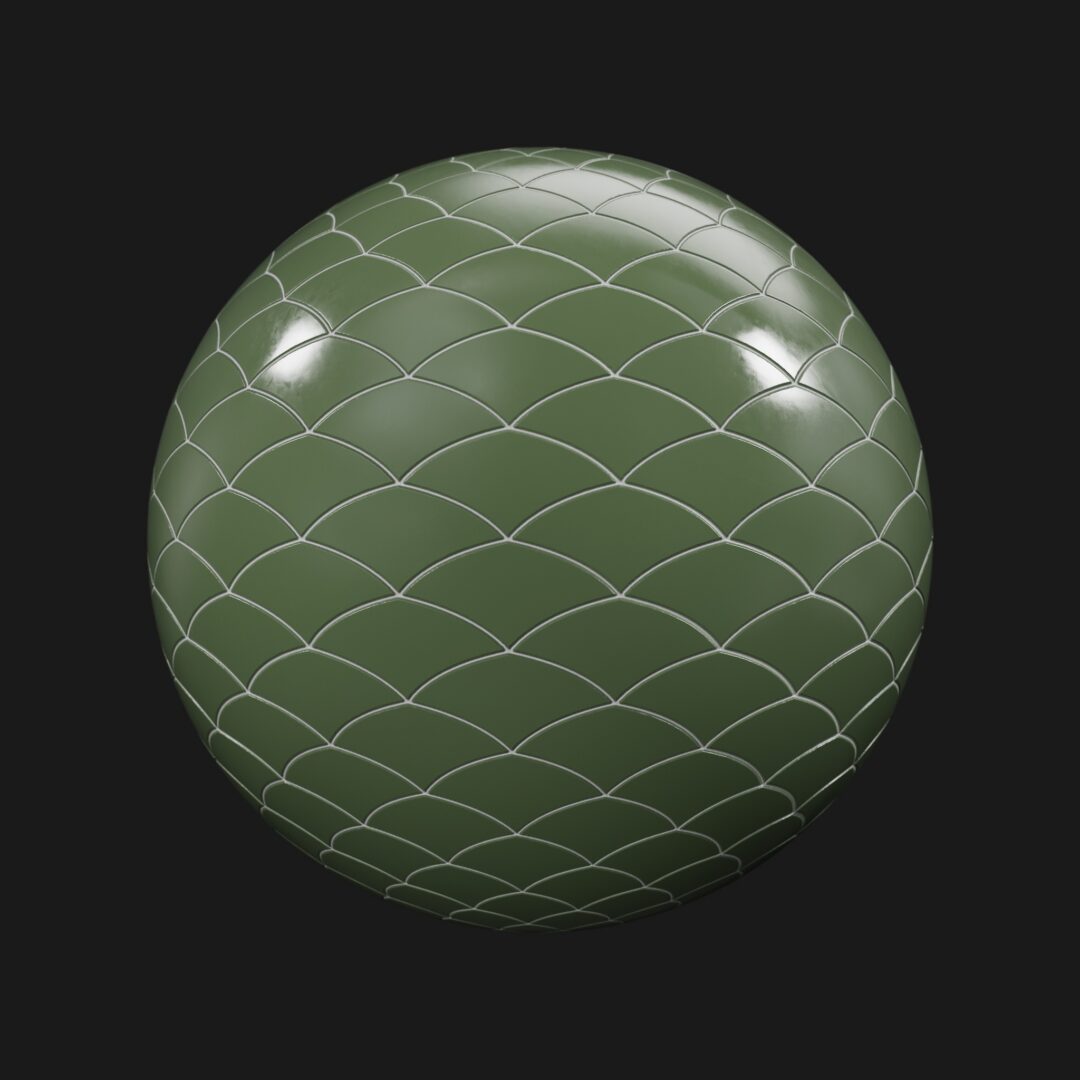 Dragon Scale Tiles 03 - C4D Redshift Material