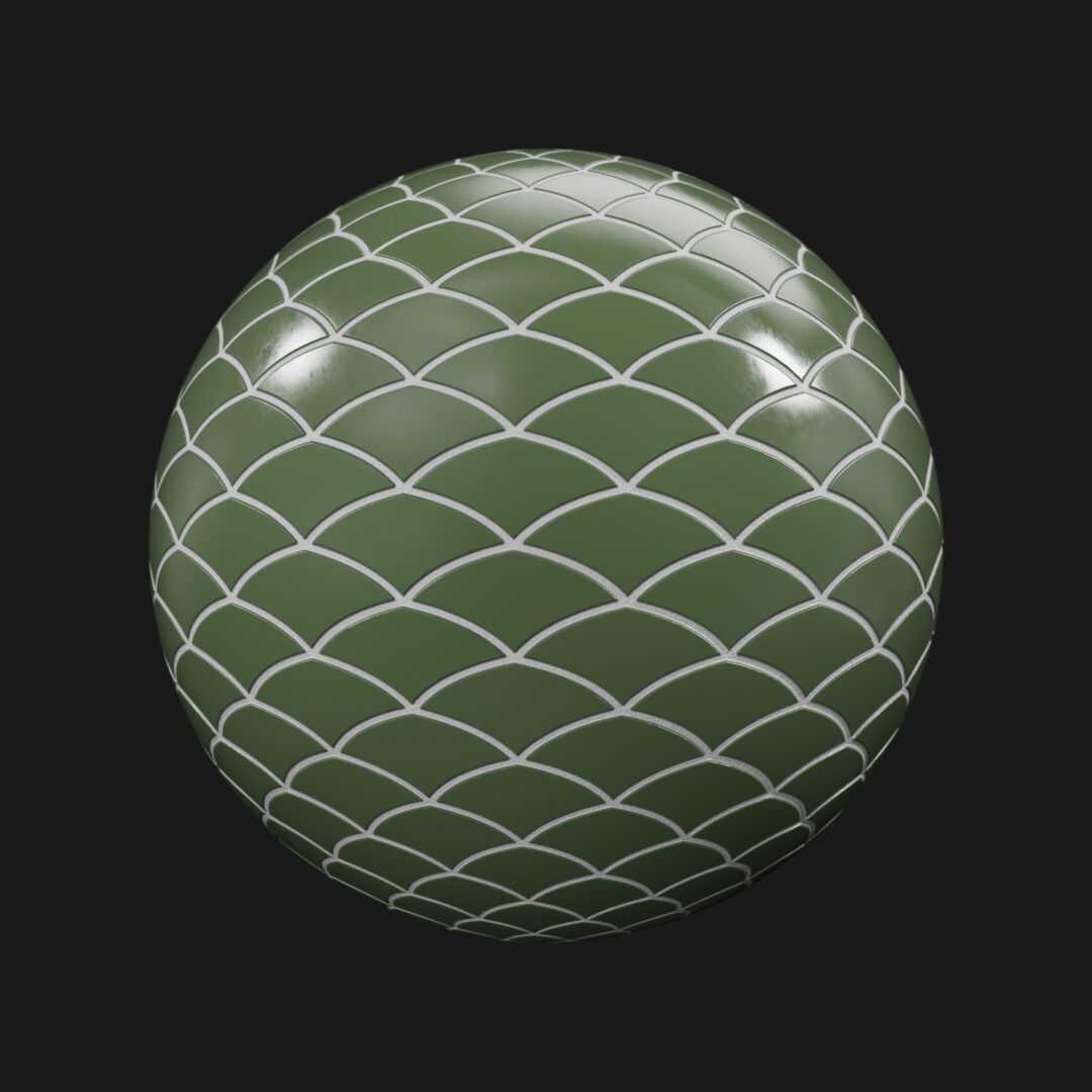 Dragon Scale Tiles 03b - C4D Redshift Material