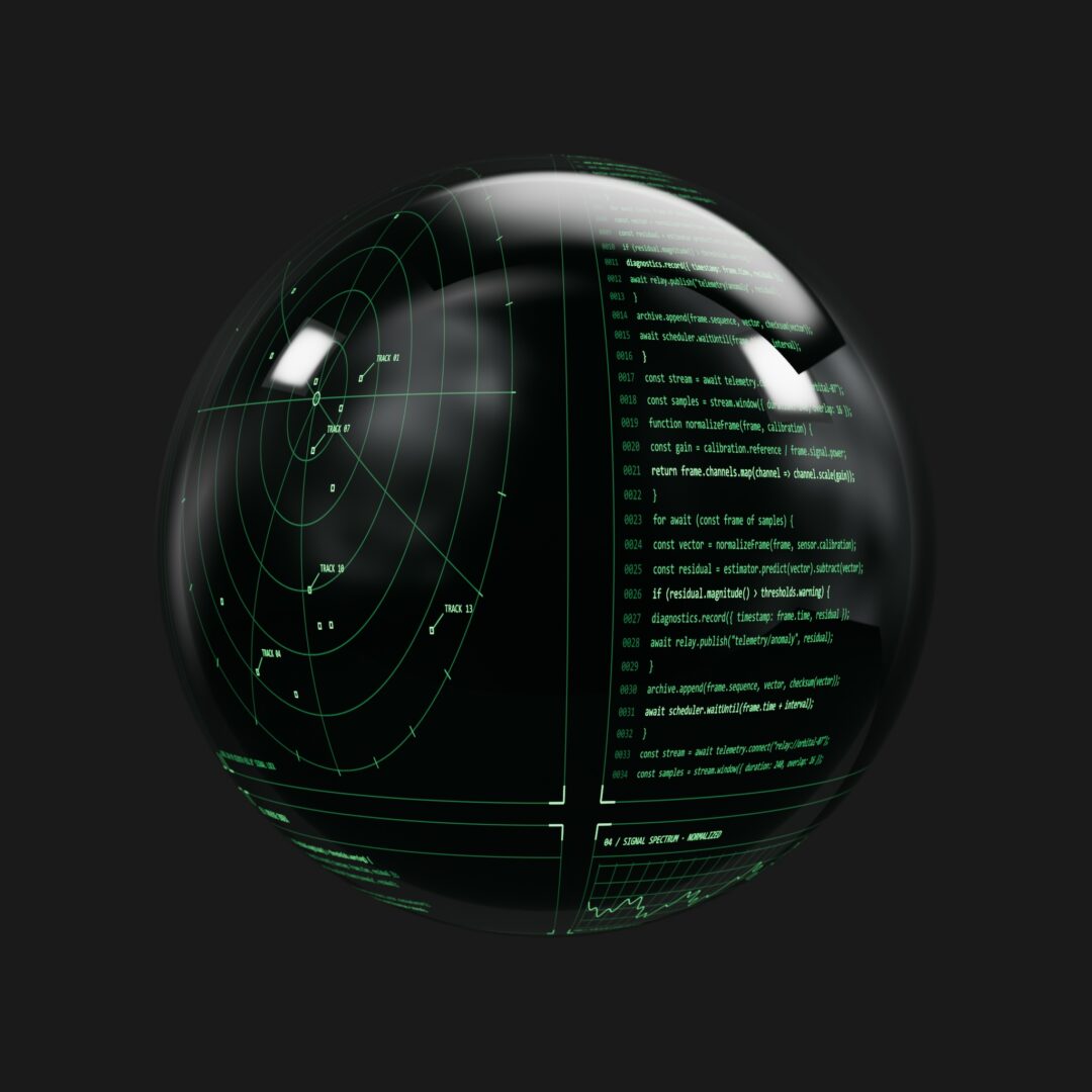 Green Code Closeup HUD Emissive - C4D Redshift Material