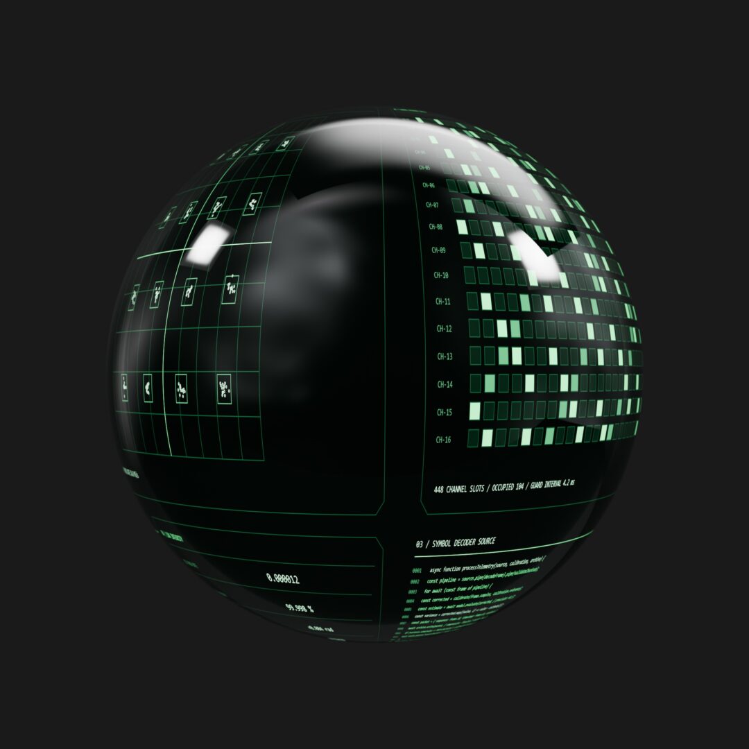 Green Comms Matrix HUD Emissive - C4D Redshift Material