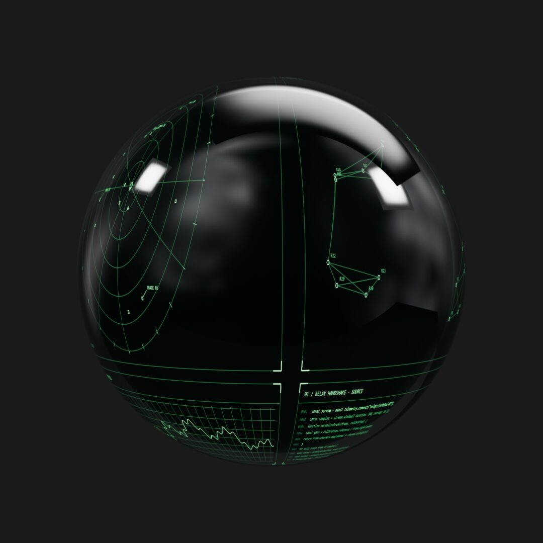 Green Relay Network HUD Emissive - C4D Redshift Material