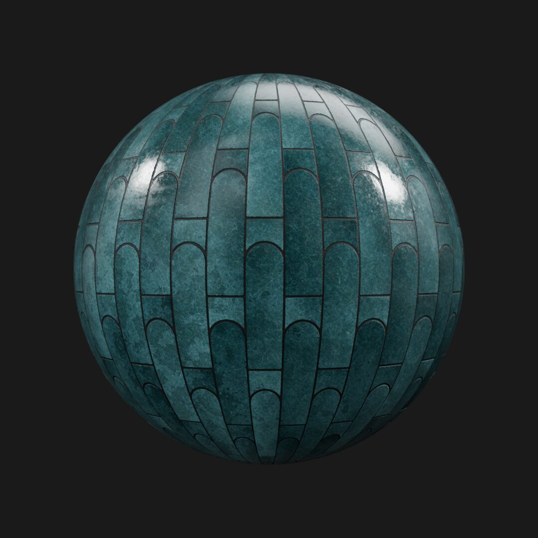 Staggered Arch Tiles 01 - C4D Redshift Material